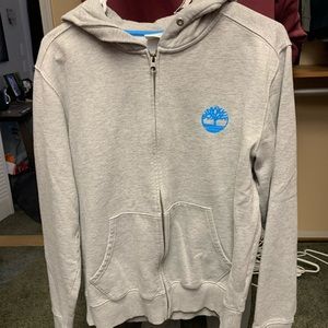 Zip up timberland hoodie